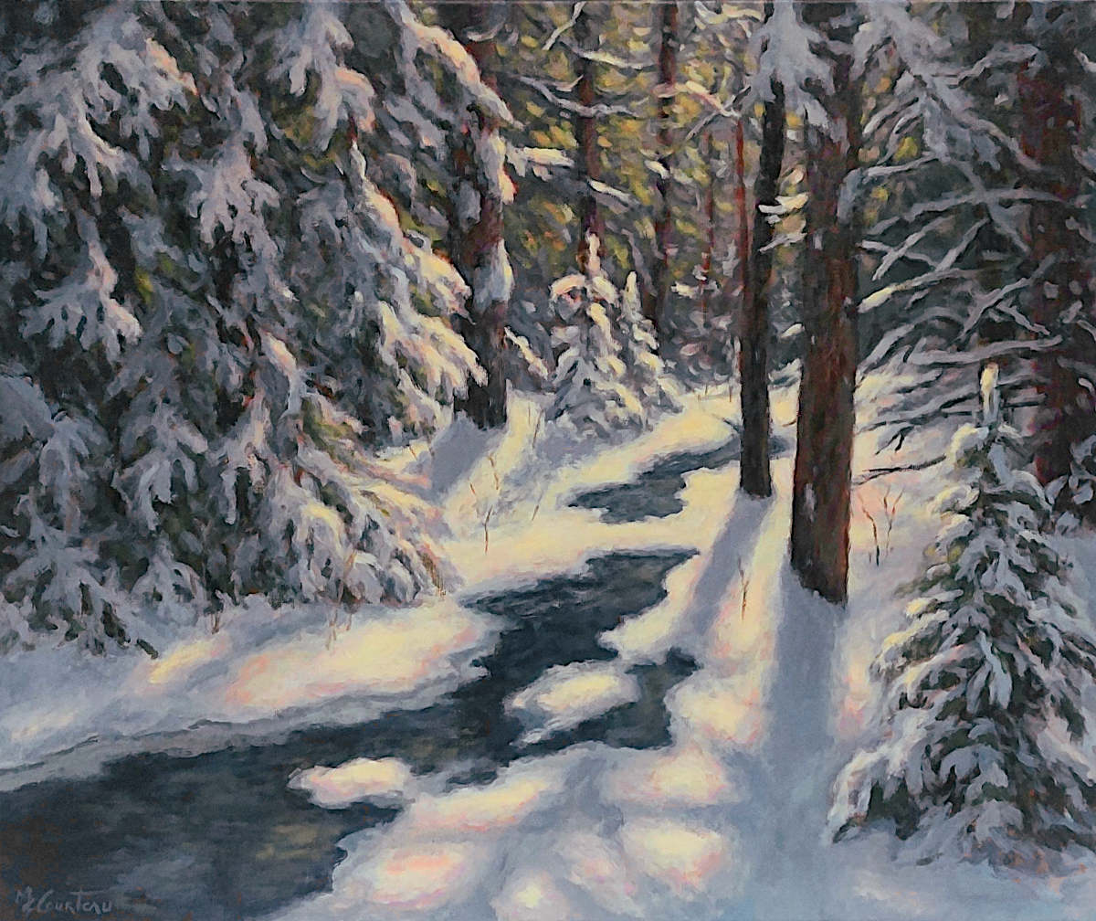 Marie-Claude Courteau - Winter Stream 20x24