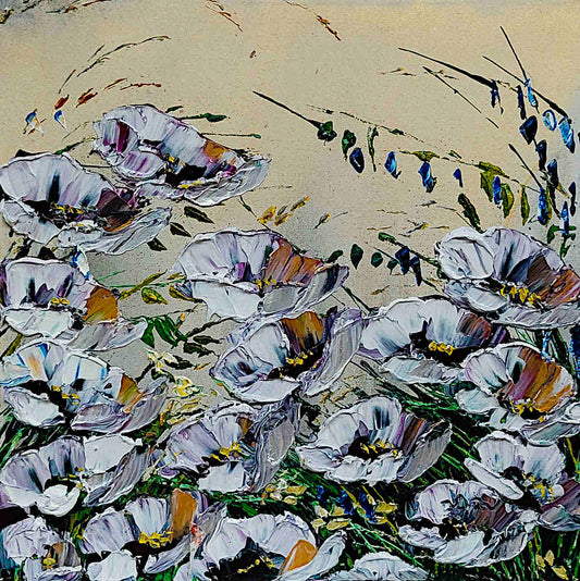 Maya Eventov - Golden Poppies 24x24