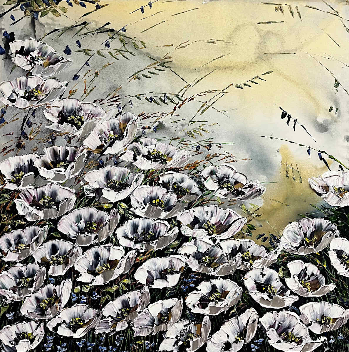 Maya Eventov - Shades of Silver 40x40