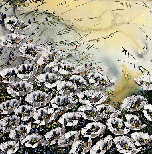 Maya Eventov - Shades of Silver 40x40