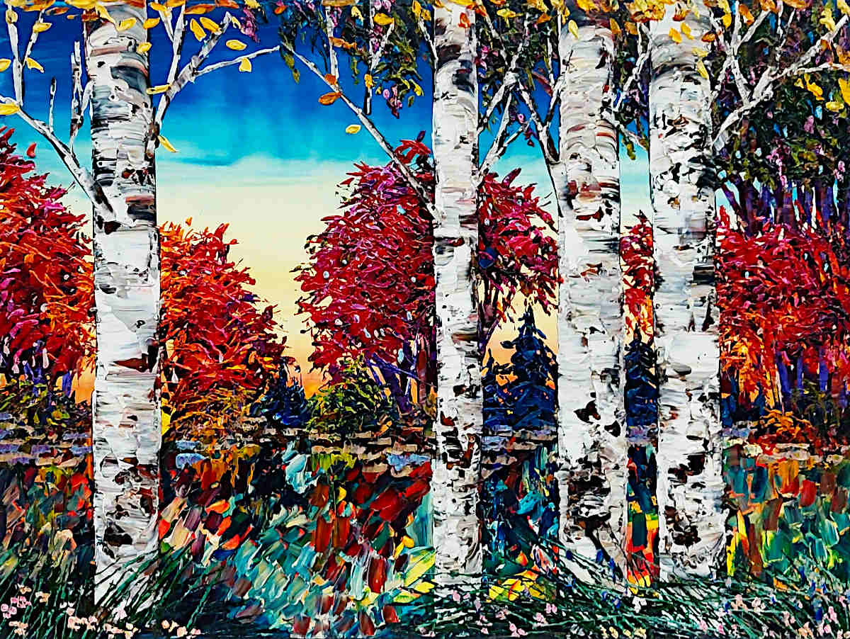 Maya Eventov - The Birches 30x40