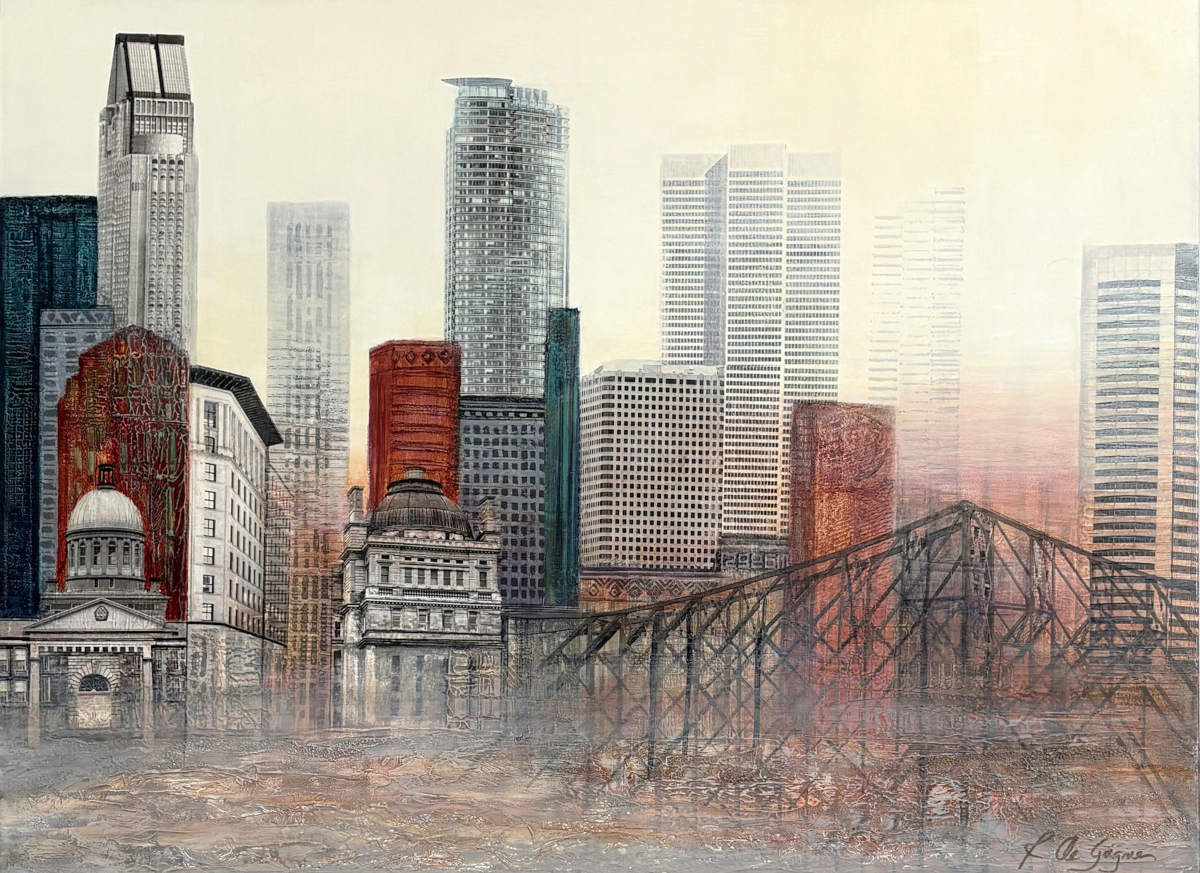 Renee De Gagné - Aube a Mtl 30X40
