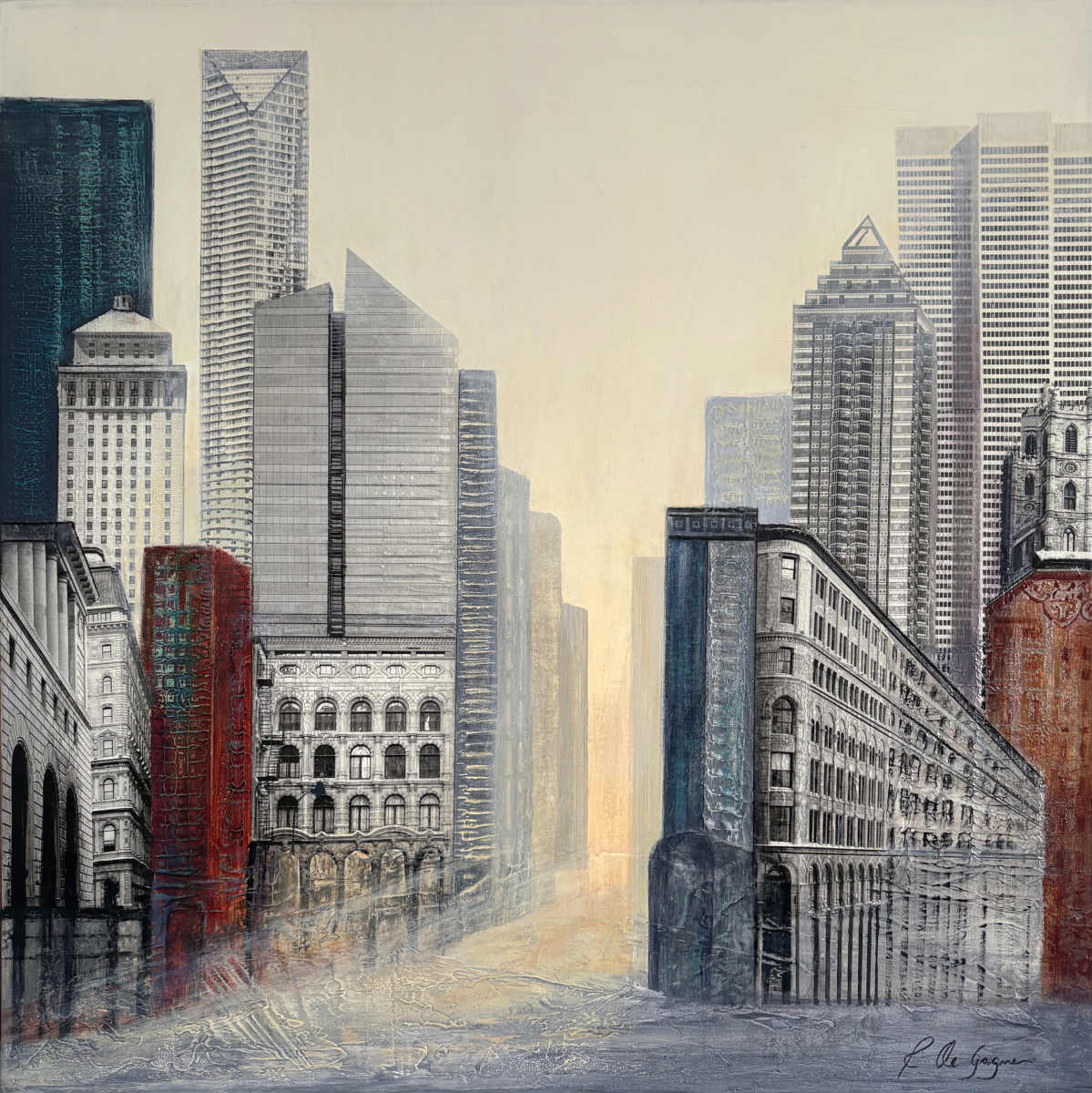 Renee De Gagné - Passe est present 30x30