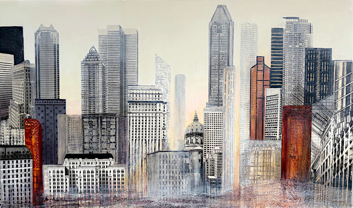 Renée De Gagné - Early Morning in Montreal 36x60