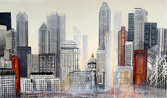 Renée De Gagné - Early Morning in Montreal 36x60