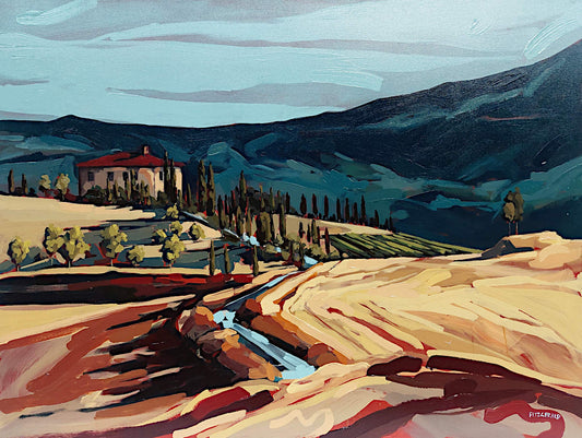 Rolling Hills of Tuscany 36x48