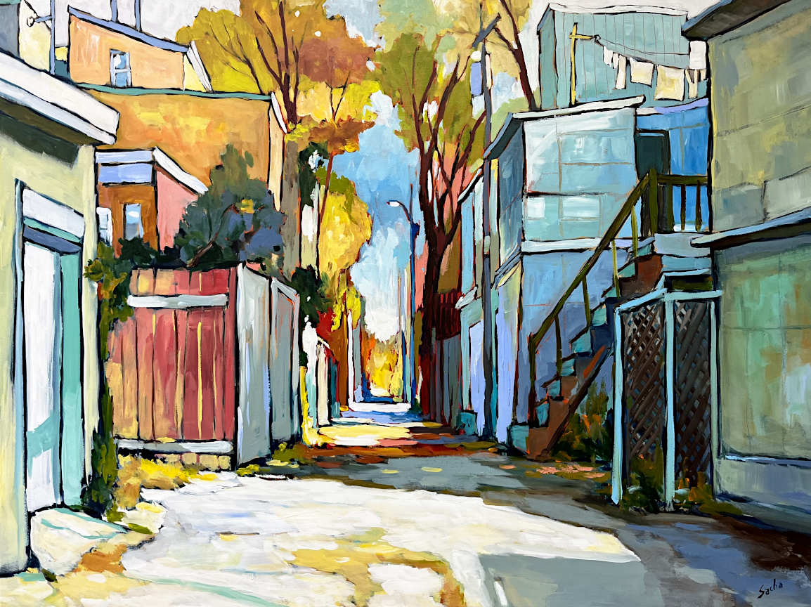 Sacha Barrette - Between Cool and Warm Colors 36x48