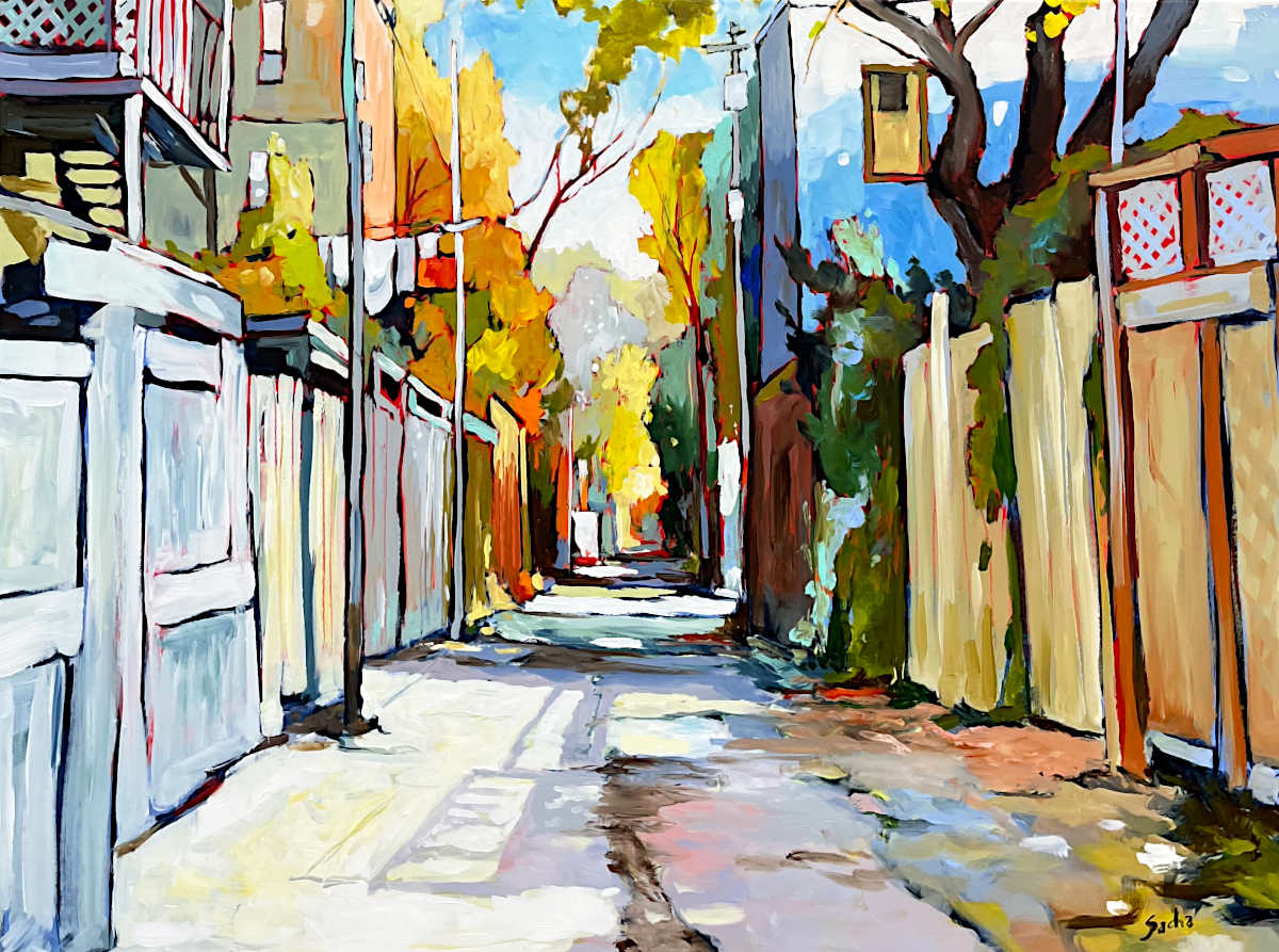 Sacha Barrette - Large Blue Apartment 30x40