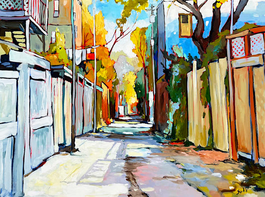 Sacha Barrette - Large Blue Apartment 30x40
