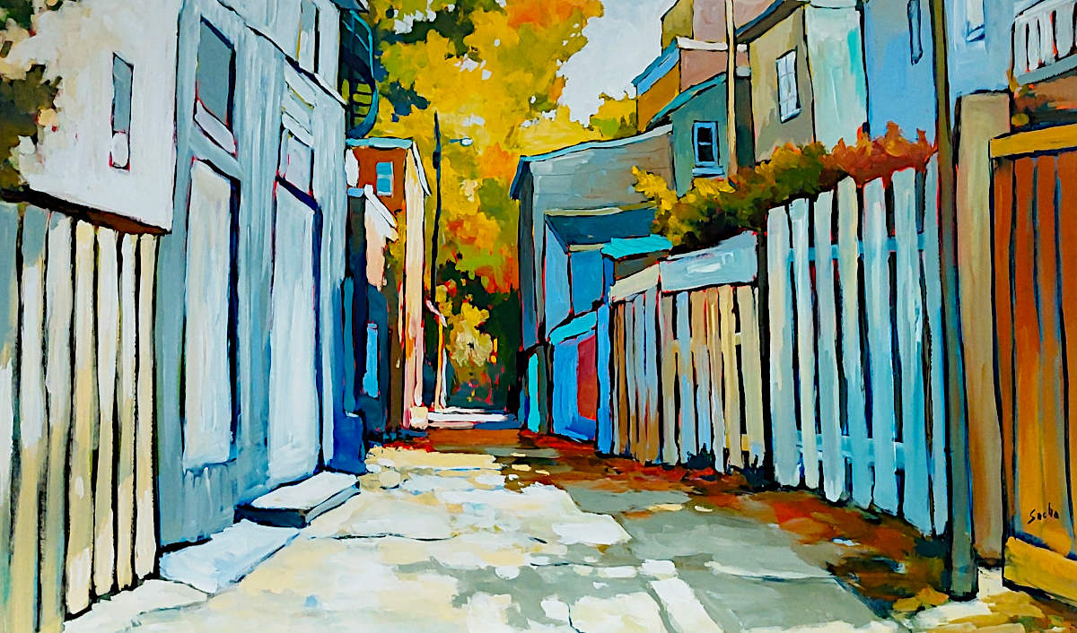 Sacha Barrette - Lavender Alley 36x60