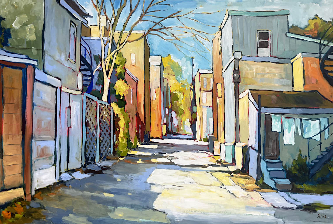 Sacha Barrette - Quiet Alley 40x60