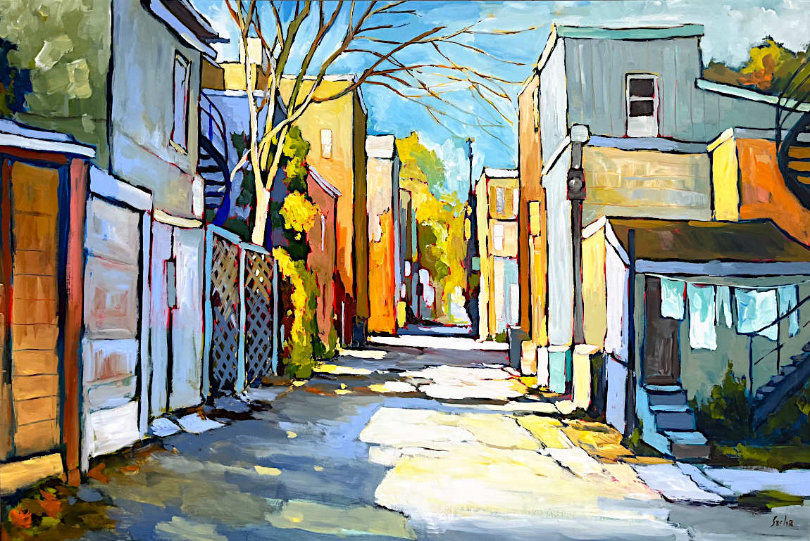 Sacha Barrette - Quiet Alley 40x60