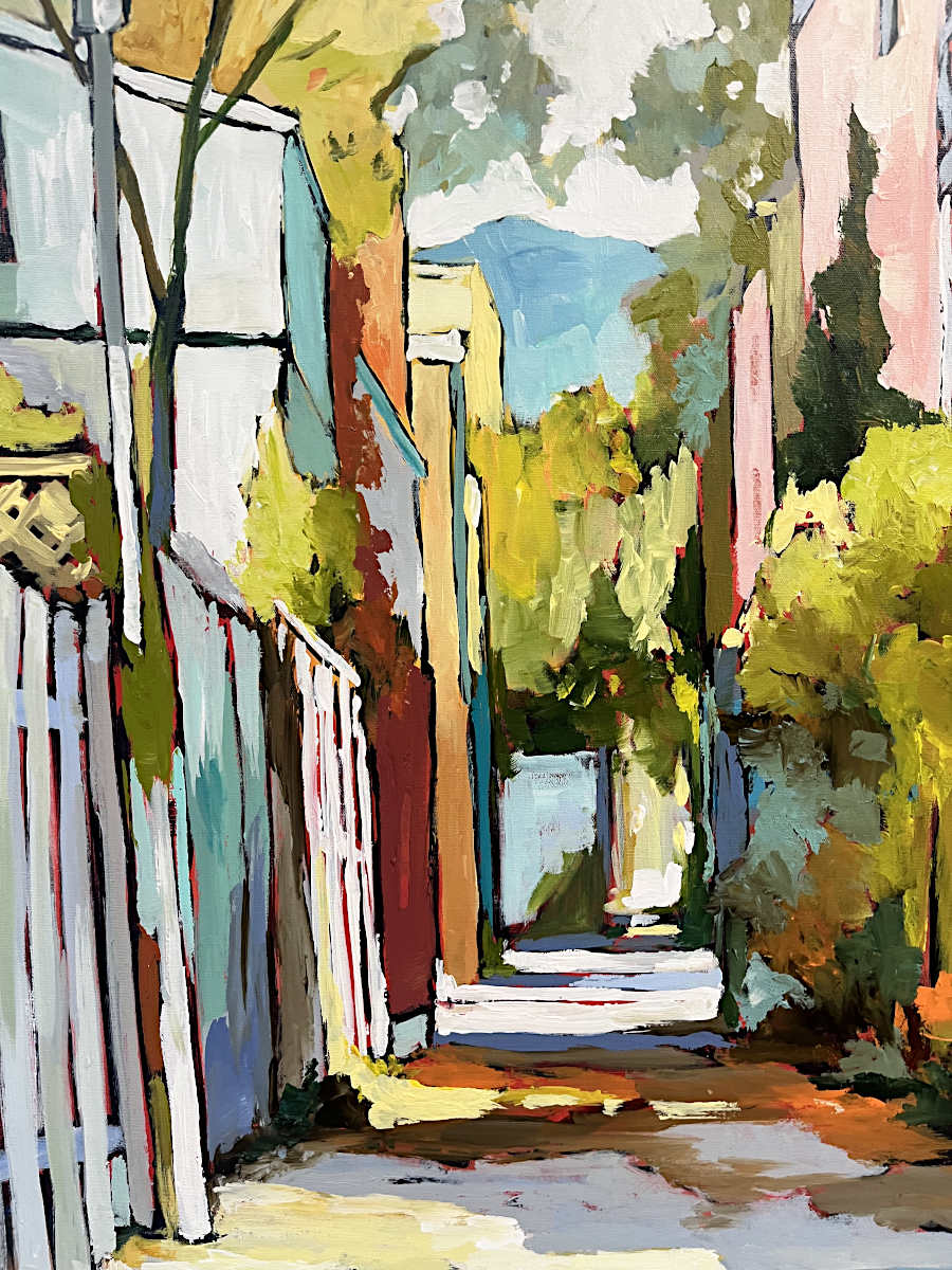 Sacha Barrette - Ruelle au mont bleu 40x48