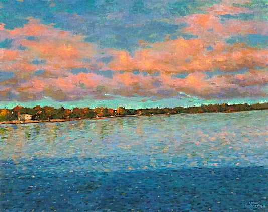 Shapour Khanizadeh - Bord de lac - Pointe-Claire 24x30