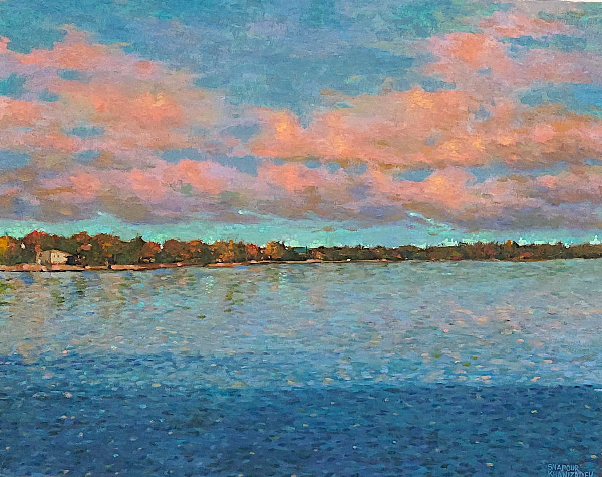 Shapour Khanizadeh - Bord de lac - Pointe-Claire 24x30