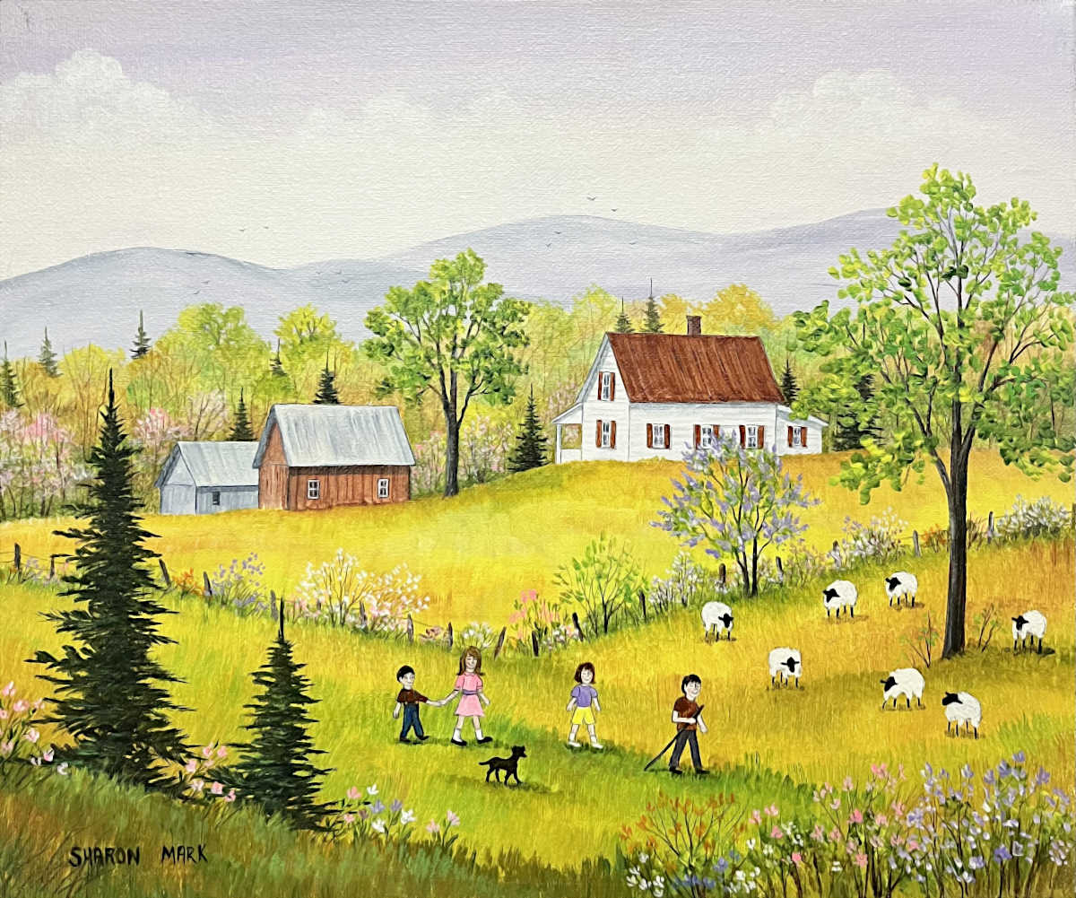 Sharon Mark - Walking Through The Field 10x12