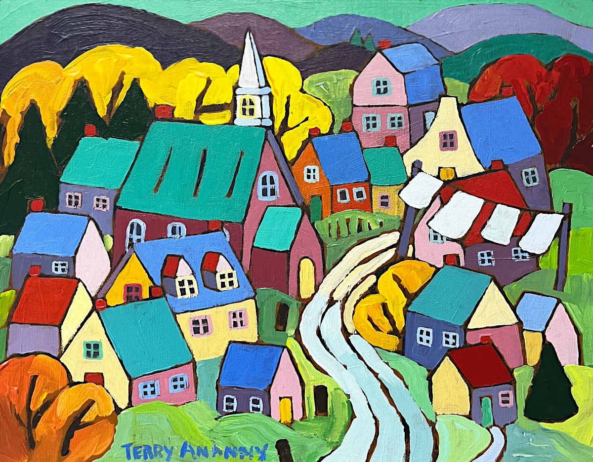 Terry Annany - Autumn Town 11x14