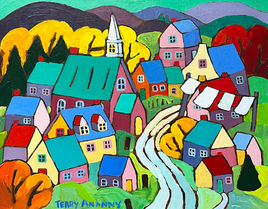 Terry Annany - Autumn Town 11x14