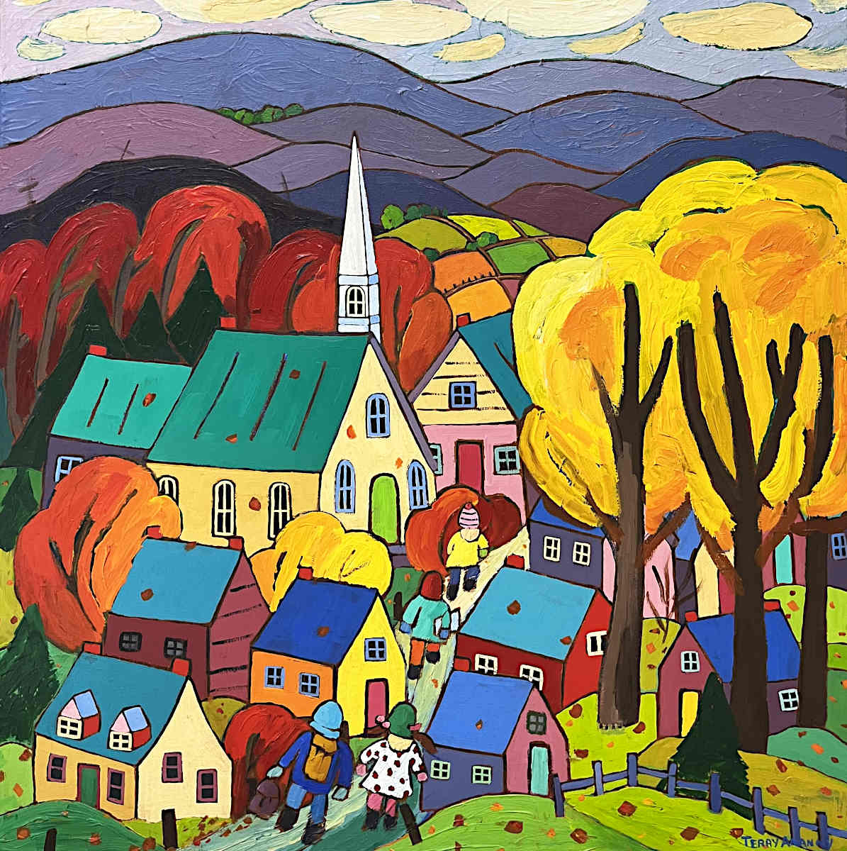 Terry Annany - Le Retour Des Enfants 30x30
