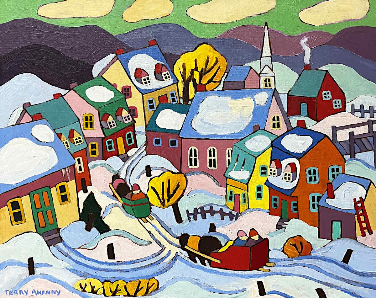Terry Annany - Winter Sleigh Ride 16x20
