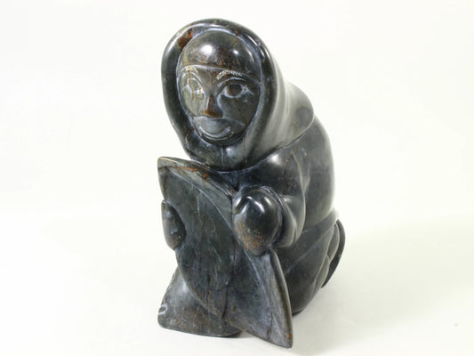 Thomassie Echalook - soapstone sculpture 9x4x6