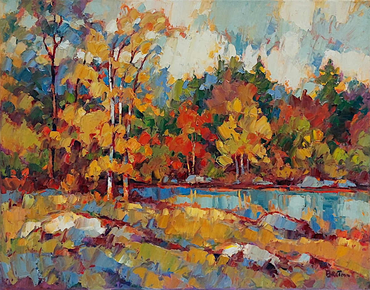 Yvon Breton - Un jour d'automne 22x28