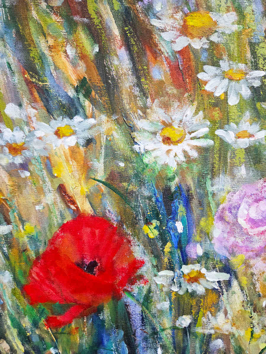 Fiona Hoop - Wildflowers Bloom 36x60