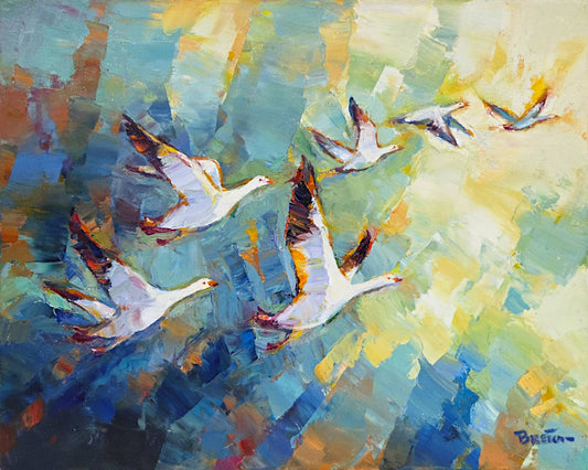 Yvon Breton - La Migration 16x20