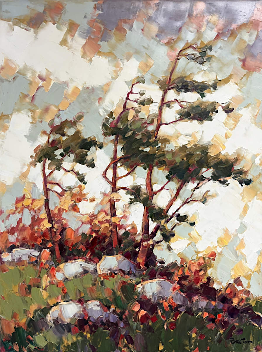 Yvon Breton - La Puissance Des Vents 40x30
