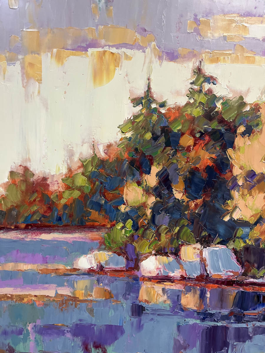 Yvon Breton - Mirage Automnal en Mauricie 36x36