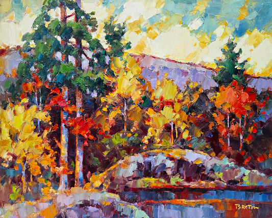 Yvon Breton - Pines and Rocks 24x30