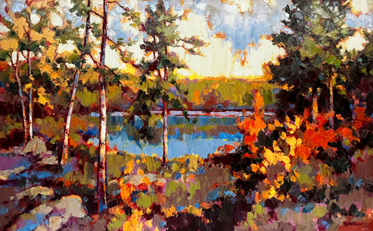 Yvon Breton - Panorama au Parc de la Maurice 30x48
