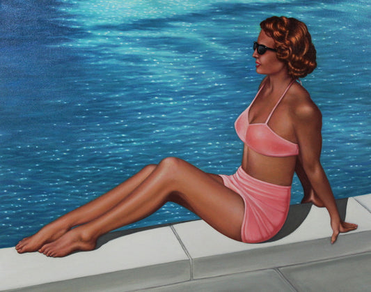 At the Pool 24x30