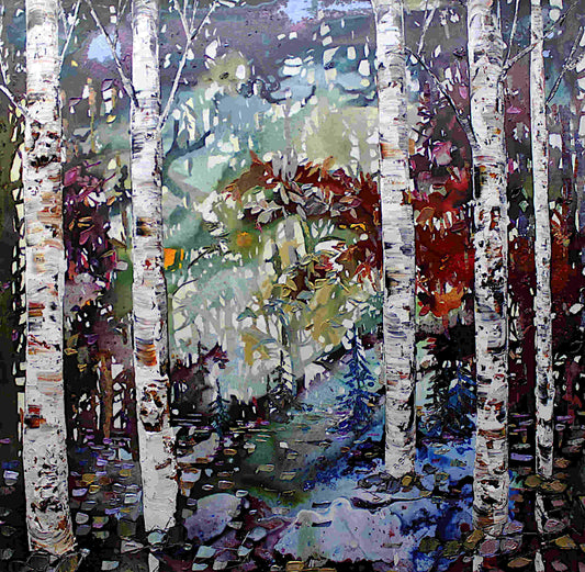 Birch Tree Forest 48x48