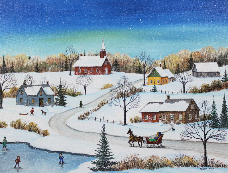 December in the Country 12x16