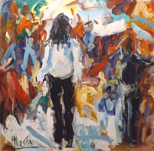 Jeune-femme-en-promenade-36x36