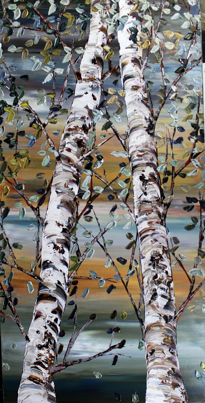 Twin Birches 60x30