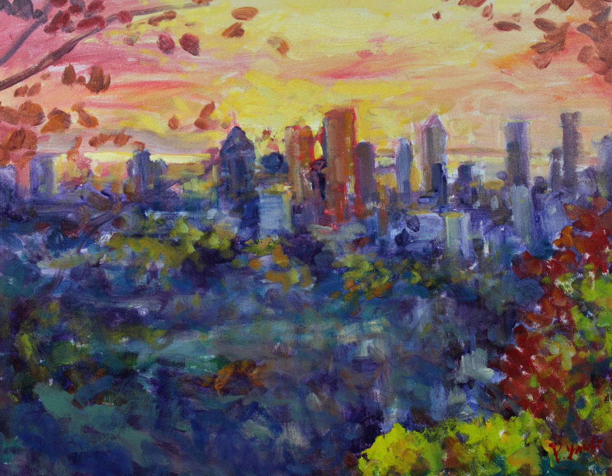 Pei Yang - View From Mount Royal 22x28